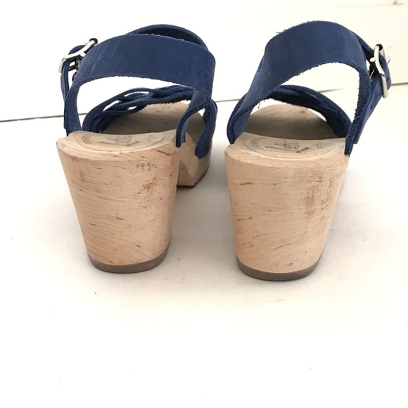 LOTTA’S From Stockholm Clog Sandals Peep Toe Blue Women’s Size 10.5 EU 42 - Picture 8 of 16